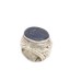 Ring Afghani 925 Sterling Silver Natural Lapis Lazuli Stone Wax Inside D535